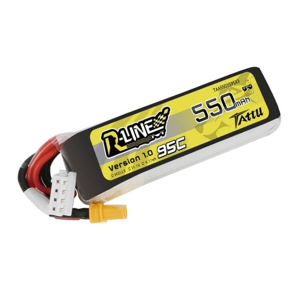 Batteri Tattu R-Line 550mAh 11,1V 95C 3S1P XT30