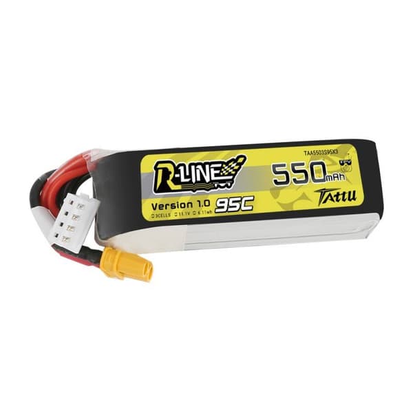 Batteri Tattu R-Line 550mAh 11,1V 95C 3S1P XT30