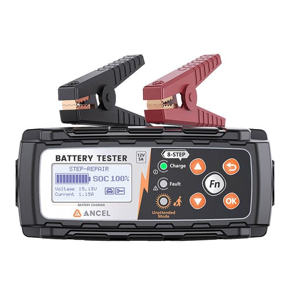 2-i-1 batteritester og oplader Ancel BT521
