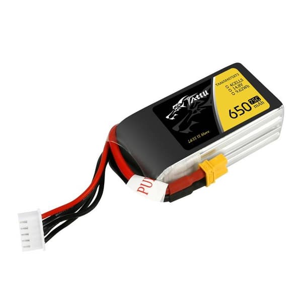 Batteri Tattu 650mAh 14,8V 75C 4S1P XT30