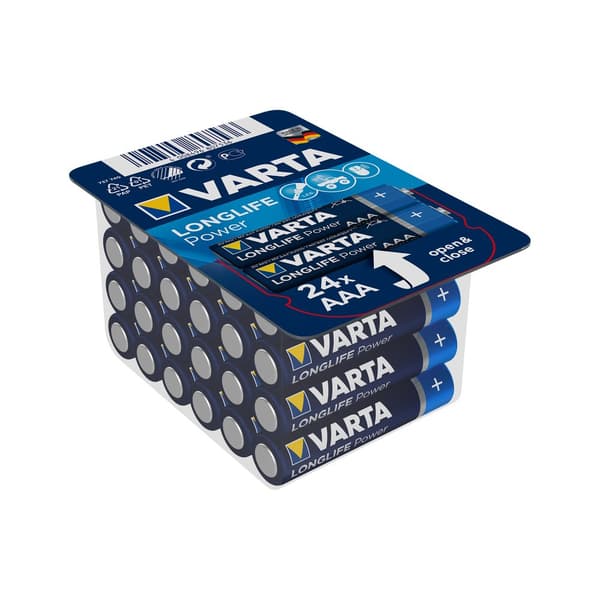 VARTA LR03 HIGH ENERGY Longlife Power alkalisk batteri 24stk/æske