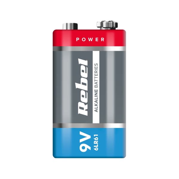 REBEL 9V 6LR61 Alkaline batterier