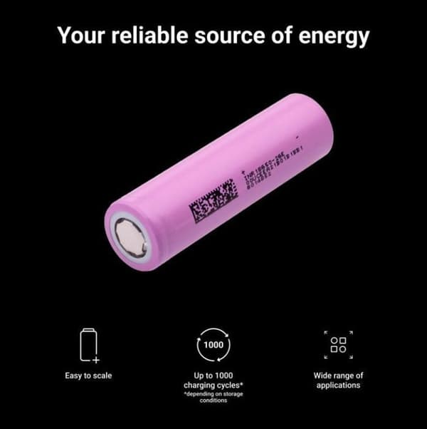 Batterier Greencell - 20GC18650NMC26 - Green Cell Haushaltsbatterie Wiederaufladbarer Akku 18650 Lithium-Ion (Li-Ion) ()