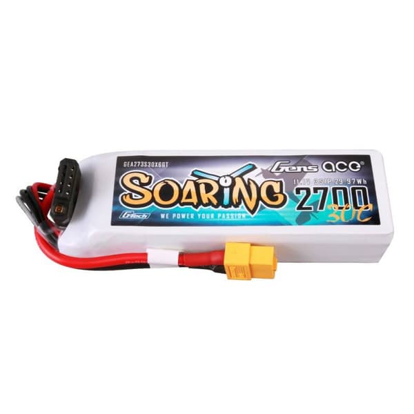 Gens ace G-Tech Soaring 2700mAh 11,1V 30C 3S1P LiPo-batteri