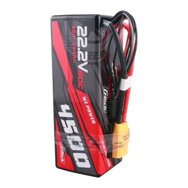 Gens ace G-Tech 4500mAh 6S1P 22,2V 60C HardCase RC bil Lipo Batteri 14#