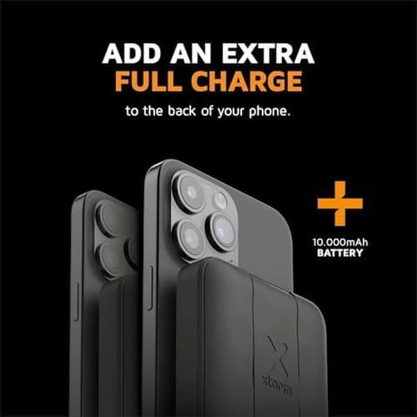 Batteri Extern - XTORM - 10000 mAh - Trådlös Laddning - Magnetisk - USB-C 15W Snabbladdning