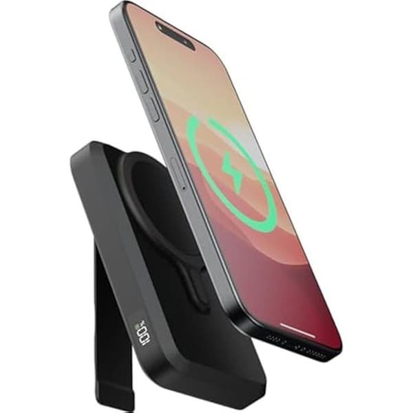 Batteri Extern - XTORM - 10000 mAh - Trådlös Laddning - Magnetisk - USB-C 15W Snabbladdning Svart