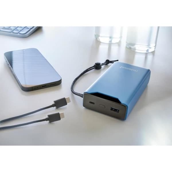 Externt Batteri - INTENSO - F20000 - 20000 mAh - PD 20 W - QC 18 W - Blå