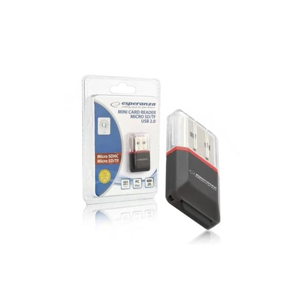 Esperanza Mini Kortläsare för Micro SD/TF - USB 2.0