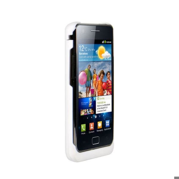 OUTLET 2200mAh Extern batterihölje Samsung Samsung Galaxy SII i9100 QooPro, svart 30102