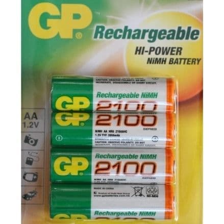 GP ReCyko+ AA uppladdningsbart batteri 4 st 1300 mAh 120130AAHCC4