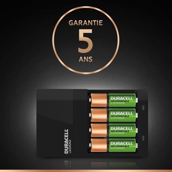 Duracell batteriladdare 4H laddare för 4 AA/AAA batterier