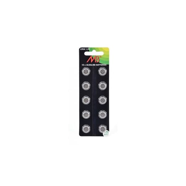 Batteri alkalisk bloster LR1130/LR54 MB - 0% Hg 1.5V 75mAh - Blister(na) x 10