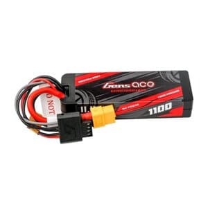 Lipo Gens ace G-Tech 1100mAh 11,1V 3S1P 60C GRP-76 Hardcase batteri med XT60 stik
