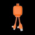 Miniatyrbild 1 av 5: Universal laddningskabel och externt batteri 3000 mAh Gamma Lite Orange