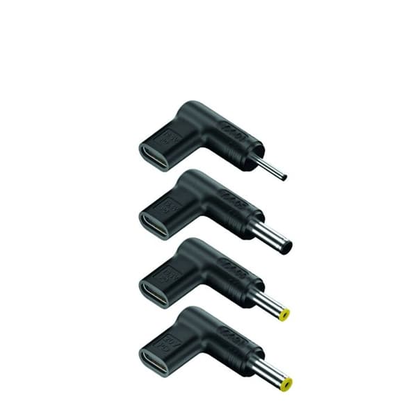 NGS BUD-AC : Paket med 4 USB-C strömadaptrar som är kompatibla med ACER bärbara datorer.