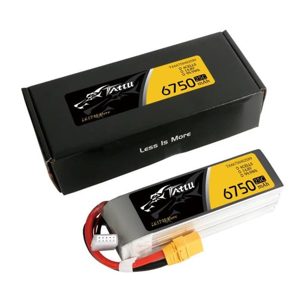 Batteri Tattu 6750mAh 14,8V 25C 4S1P XT90