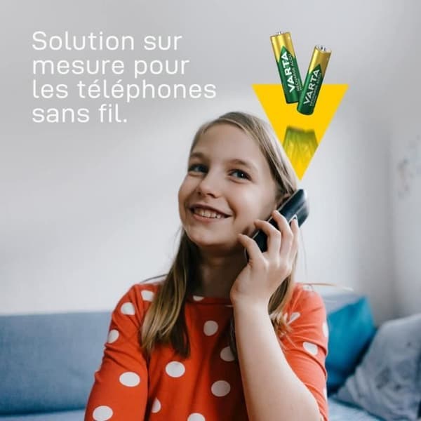 Telefonbatterier LR03 / AAA T398 800 mAh - Blister med 2
