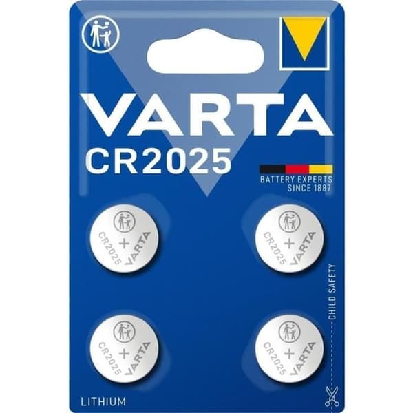 VARTA - Elektroniskt litiumbatteri cr2025 x 4