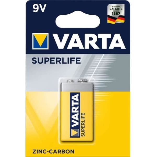 Superflife 6F22 - 9V saltlösningsbatteri