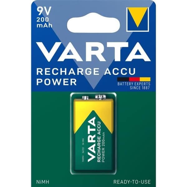 Ni-MH batteri 1x9V - VARTA - 56722101401