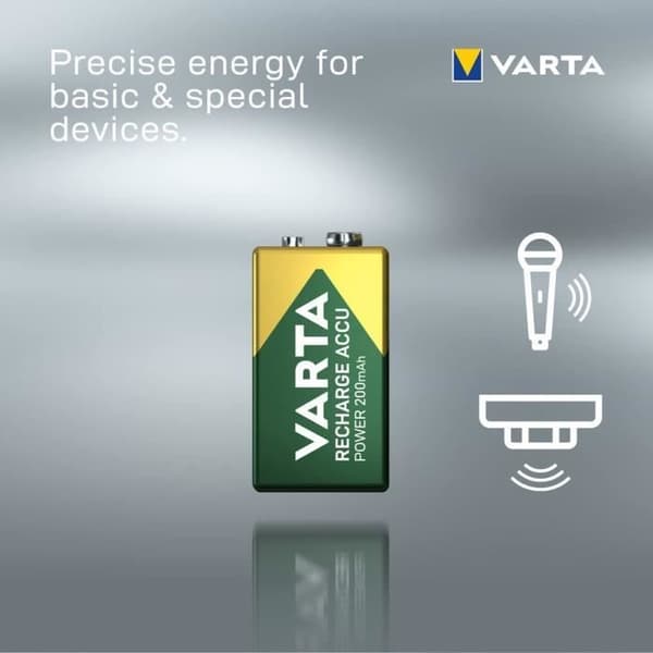 Ni-MH batteri 1x9V - VARTA - 56722101401