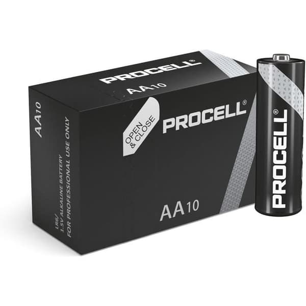 Procell Förpackning med 100 alkaliska batterier PC1500 AA LR06 - Duracell
