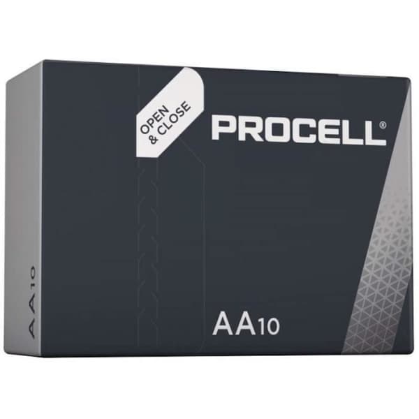 10 Duracell Procell LR6 AA-batterier