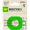 Miniatyrbillede 1 af 2: Batteri Recyko NiMH AA HR6 2100mAh 4-Pak