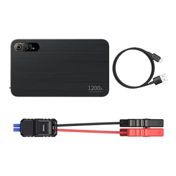 Bil Jump Starter Baseus Black Super Energy Pro+ 1200A (svart)