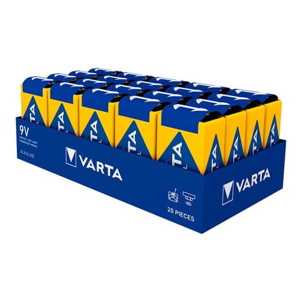 9V industriellt alkaliskt batteri - 1 st