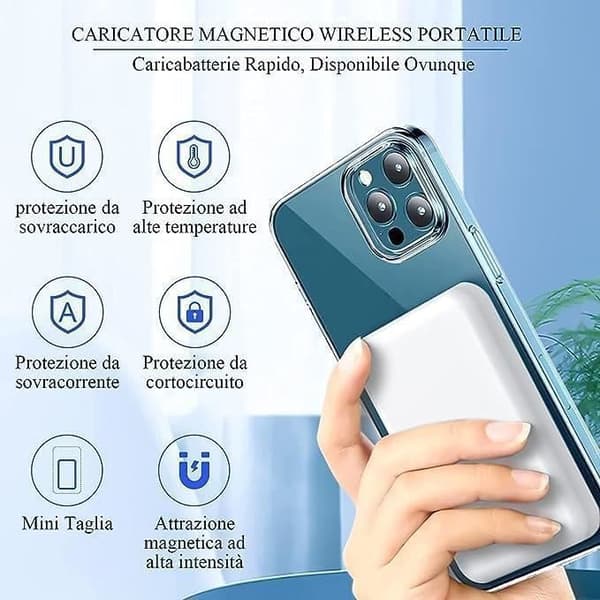 Batteri Extern 5000mAh Magnetisk Power Bank LEFUBABY