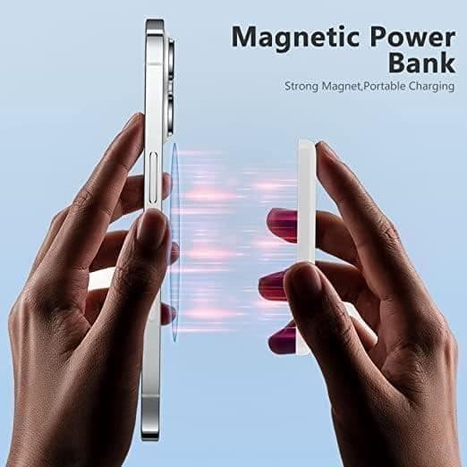 Extern batteri Snabbladdning PD 20W Vit 5000mAh Mini Power Bank USB-C Kompatibel med iPhone 14/13/12/Pro/Pro Max iPad Samsung