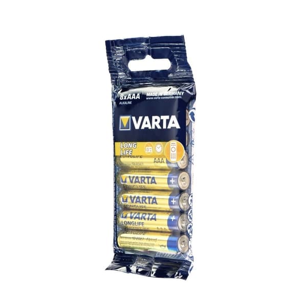 Varta 8-st Alkaliskt Batteri R3 (AAA) Longlife