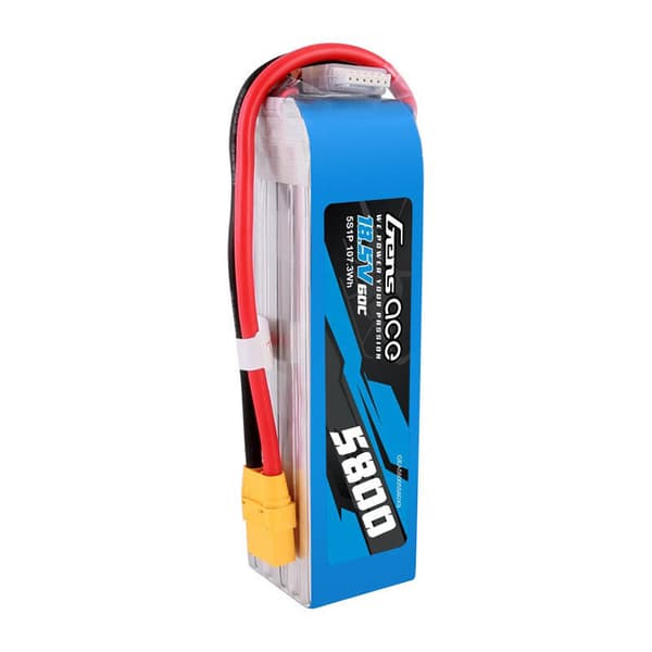 Gens ace 5800mAh 60C 18,5V 5S1P Lipo batteripakke med XT90 stik
