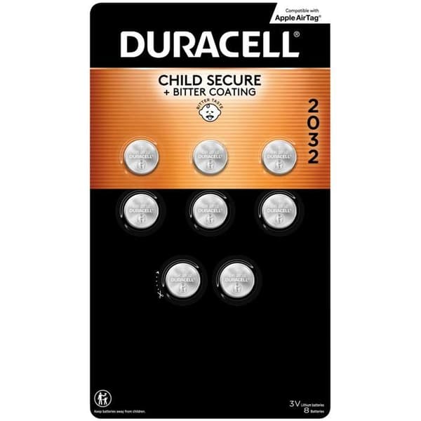 5 Duracell CR2032 3V litiumknappsbatterier