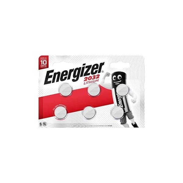 Energizer CR2032 Paket med 6 litiumbatterier 3 V
