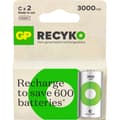 Miniatyrbillede 1 af 2: Batteri Recyko NiMH C HR14 3000mAh 2-Pak