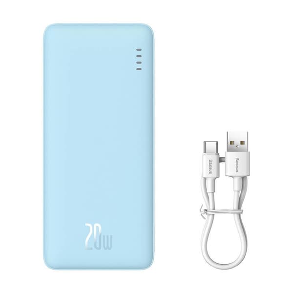 BASEUS POWERBANK AIRPOW 10000MAH 20W (BLÅ)