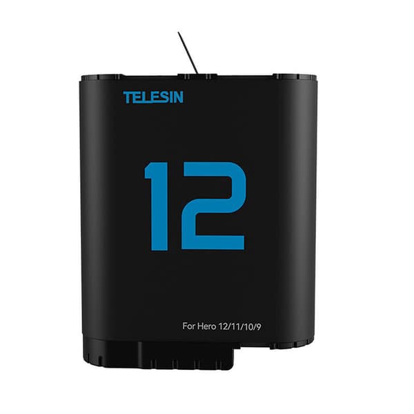 TELESIN lithium batteri til GoPro Hero 12/11/10/9 (blå)