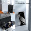 Miniatyrbild 4 av 4: INN Externbatteri 20000mah powerbank mobil delad ultratunn med integrerad kabel 4 integrerade kablar LED-display och lampa