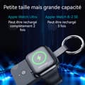 Miniatyrbild 3 av 4: INN Mini magnetisk klockladdare 1000mah med nyckelring smartklocka bärbar laddare klocka power bank för 4/5/6/7/8/9/10