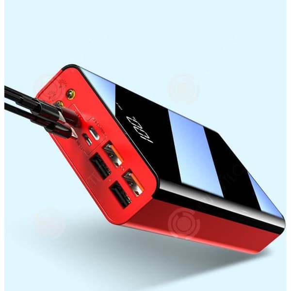 Superstor kapacitet mobil powerbank 30000 mAh powerbank digital display snabbladdande powerbank