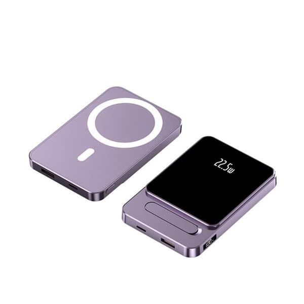 INN Externt batteri 10000mAh Lila Praktiskt magnetiskt externt batteri Magsafe externt batteri Magnetiskt externt batteri san F