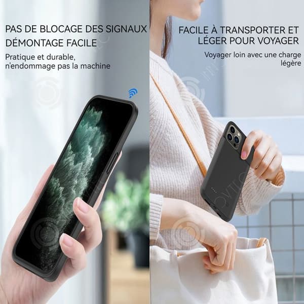 INN 5000mah externt batteri för iph16 pro max mobiltelefon baksida klämma batteri digital display strömförsörjning