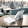 Miniatyrbild 4 av 4: INN magnetiskt externt batteri 10000mah 4 portar 22,5w snabbladdning LED-skärm Foldbar bärbar laddare Power Bank för telefon