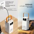 Miniatyrbild 3 av 4: INN Externt batteri 60000mah PD 40w led display och ficklampa powerbank för telefon med 4 usb-utgångar och 3 ingångar