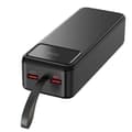 Miniatyrbild 1 av 4: Externt batteri 30000mAh USB USB-C micro-USB Snabbladdning LED-skärm Phonillico®