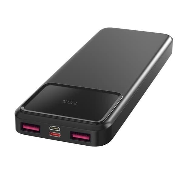 Batteri extern 20000mAh USB USB-C micro-USB Snabbladdning LED-skärm Phonillico®
