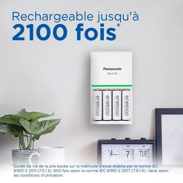 Panasonic eneloop HR06 LR6 (AA) NiMH uppladdningsbart batteri 2000 mAh 1,2 V 8 st.
